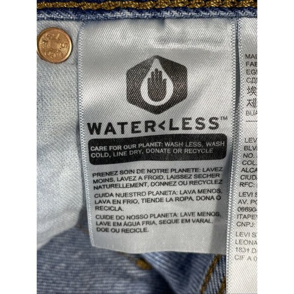 Levis Vintage Shrink To Fit 501 Jeans‎ Mens Size 34x32 Medium Wash Straight Leg - Picture 10 of 16